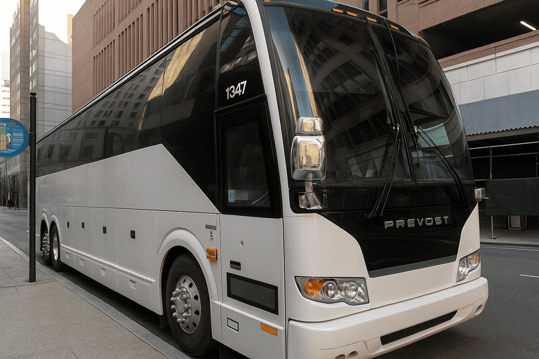 a Detroit Coach Bus Service coach bus
