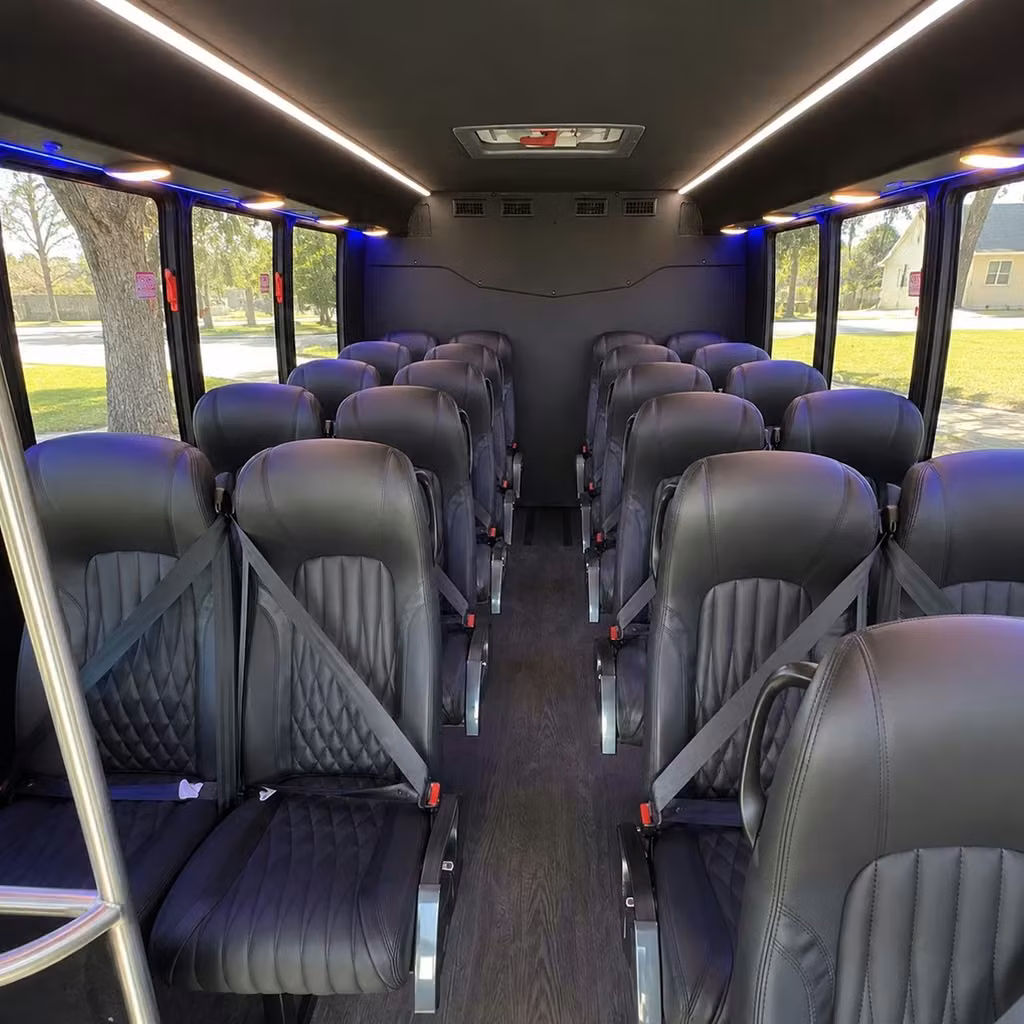 25 passenger minibus inside