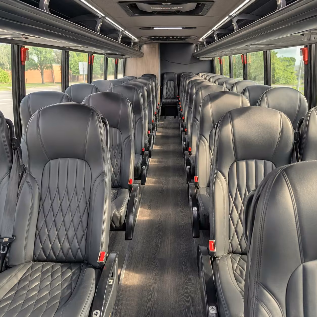 28 passenger minibus interior